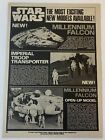 1980 ad page ~ STAR WARS MODELS ~ Millennium Falcon, Imperial Troop Transporter