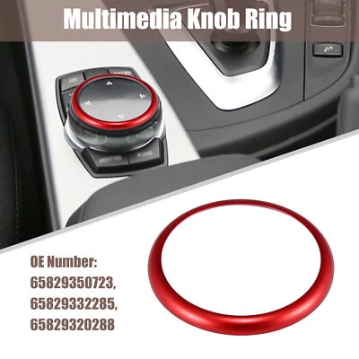 Мультимедийное кольцо-ручка из алюминиевого сплава для BMW 1 2 3 4 5 6 7 серии X2 X3 X4 X5 красное - Изображение 1 из 4