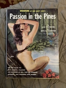 Sleaze gga digest Vintage Pb,  Passion In Pines, Woodford, Uni-Book 63, 1953, NF - Picture 1 of 7