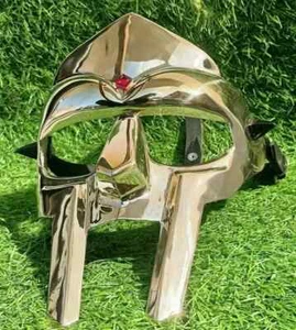 Christmas Mask MF Doom Gladiator Mask Mad-villain 18g Mild Steel Face Mask craft - Picture 1 of 3