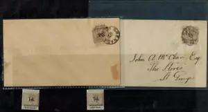 Grenada 1892 Dues 1d/8d & 2d/8d MNH w/ First Usage Covers SG D5 & D7 CV L8000 - Picture 1 of 7