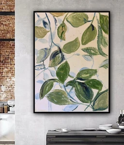 Impressionist Style Original Oil painting On Canvas 62x45cm Botanical Spring Oka - Picture 1 of 24