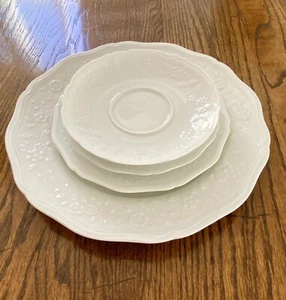 CERALENE VON RAYNAUD HAWTHORNE Weißdorn China 4 Stück GEDECK LIMOGES FRANKREICH - Bild 1 von 8