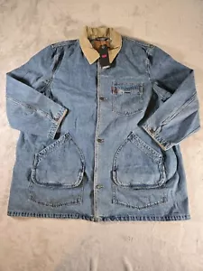 Levi's Brisbane Chore Jean Denim Giacca Cappotto Oversize Uomo Taglia 2XL - Foto 1 di 6