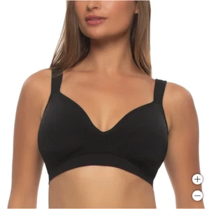 Felina Women'sAdaptive Cup Wire Free Bra, Black, Large - Picture 1 of 1
