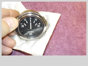 Vintage (NOS) Stewart Warner SW Amperes Gauge Aircraft Rat Rod Racing 359L - Picture 1 of 6