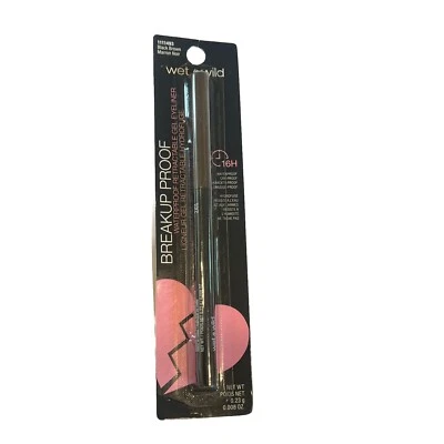 wet n wild Mega Last Breakup Proof Liquid Waterproof Eyeliner, Black Brown 16hr - Image 1 of 2