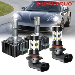 For 2010 Chevrolet Corvette D1S 9145 LED Headlight Low Beam LED Fog Light Bulbs - Picture 1 of 16