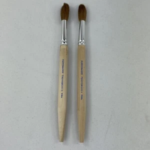 Vintage M. GRUMBACHER Paintbrushes 7920 USB 14 U.S.A. NEW OLD STOCK Set Of 2 (A) - Picture 1 of 5