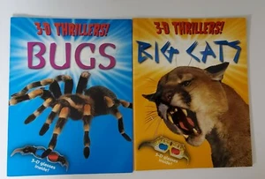3D Thrillers! Big Cat Bugs 2 books interactive image books kids learning animal - Picture 1 of 12