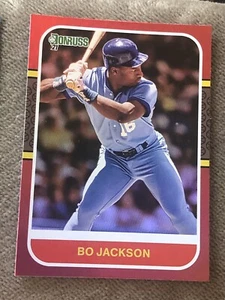 2021 Panini Donruss Retro 1987 Holo Red Bo Jackson #213 - Picture 1 of 3