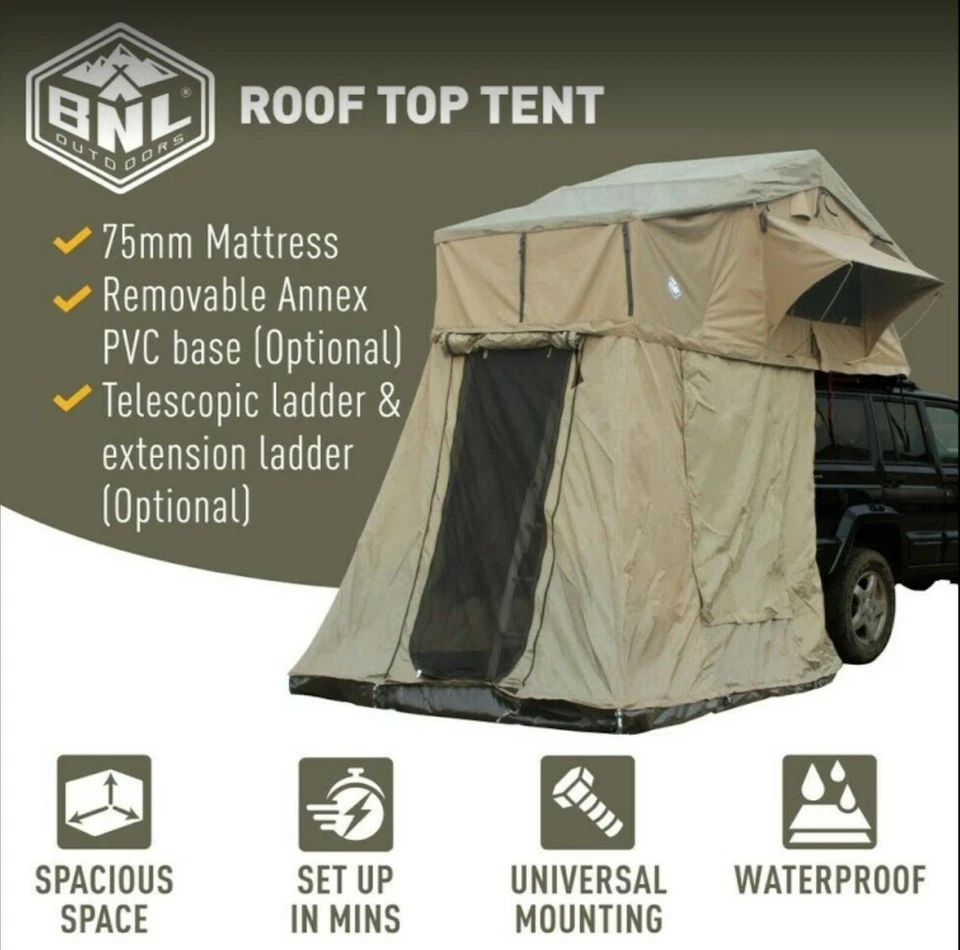 Premium Roof Top Tent With Annex for 4WD-Pick up Only - image 1 of 4