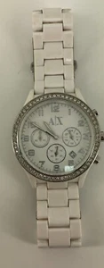 Ladies AX Armani Exchange AX5103 Chronograph Watch Sparkling Crystal Border Face - Picture 1 of 8
