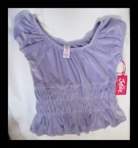 Justice Girls Purple Smocked Top Size 10 Medium NEW - Picture 1 of 2