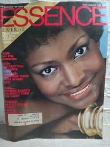Vintage Essence Magazine Jan 1977 Black Women Hair Skin Makeup Beauty Fashion... - Foto 1 di 16