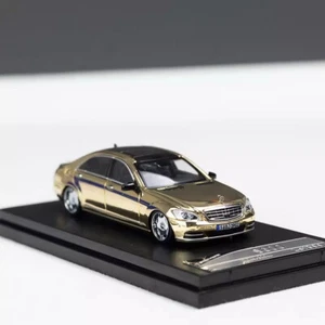 Street Weapon 1/64 Scale Mercedes-Benz S600L W221 Gold Diecast Car Model Toy - Picture 1 of 6