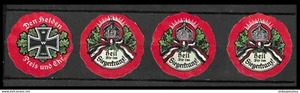 1914 WW1 GERMANY AUSTRIA K.u.K CINDERELLA PROPAGANDA "Heil Dir im Siegerfranz" - Picture 1 of 1
