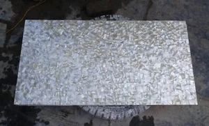 Marble Coffee Table Top Mother of Pearl Random Work Patio Table for Garden Decor - Picture 1 of 6