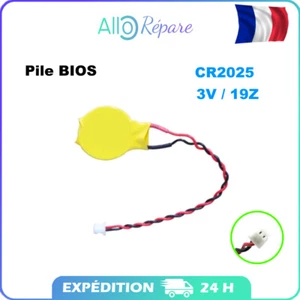 Pile BIOS CR2025 CMOS 2 broches Lenovo HP Acer Dell Asus Toshiba IBM ordinateur - Zdjęcie 1 z 2