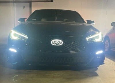 Q50 2018+ 💯FB chrome Led Emblem Radiant  white led - Image 1 of 4