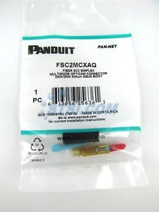 Panduit FSC2MCXAQ SC Simplex 10Gig OM3/OM4/OM5 50um Fiber Connector ~STSI - Picture 1 of 2