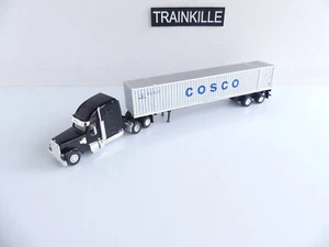 TONKIN REPLICAS INC 1:87 CAMION AMERICAIN + REMORQUE COSCO - Picture 1 of 4