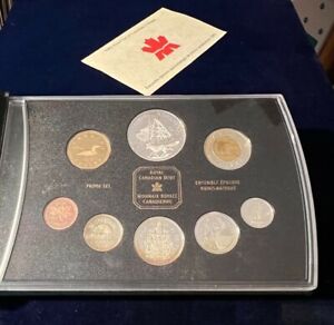 2003 Canada 100 Anniversary Cobalt Silver Strike Silver Dollar 8 Coin Proof Set