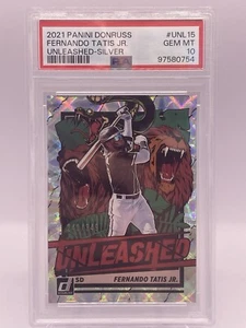 2021 Panini Donruss - Unleashed Silver Fernando Tatís Jr. /349 PSA GEM MT 10 P4 - Picture 1 of 2