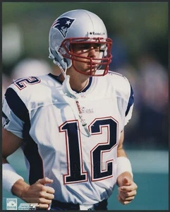 2001 Tom Brady, "New England Patriots Rookie" Large Full Color Vintage Photo - Bild 1 von 2