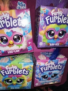 Bundle Of 4 Furby Furblets Mini Friend 45+ Sounds Music FURBY Phrases NEW - Picture 1 of 4