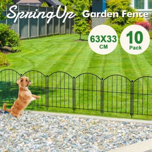 Decorative Garden Fence Rustproof Metal Wire Border Animal Barrier Flower Edging - Picture 1 of 9