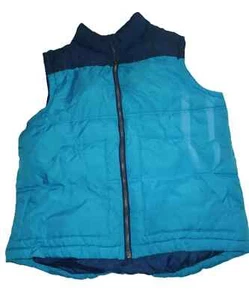 Crazy 8 Boys Puffer Vest Jacket Zip Up Outdoor Sleeveless Blue Size XL(14) B002 - Picture 1 of 4