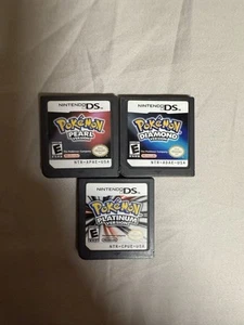 Pokemon DS Bundle - Platinum, Diamond & Pearl - AUTHENTIC & TESTED lot - Picture 1 of 13