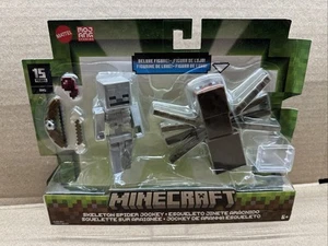 2023 Minecraft Build-a-Portal Action Figure 2-Pack: SKELETON SPIDER JOCKEY - Picture 1 of 3