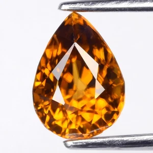 π 1.94ct 7.8x5.7mm VS Pear Natural Yellow Zircon - Unheated Tanzania Gemstone - Picture 1 of 4
