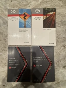 Toyota Camry 2020 20/híbrido OEM conjunto manual del propietario con estuche - Imagen 1 de 1