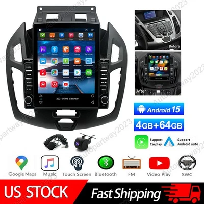 Para 2014-18 Ford Transit Connect Radio Coche Reproductor Estéreo GPS Navegación Carplay WIFI Foto 1 de 4