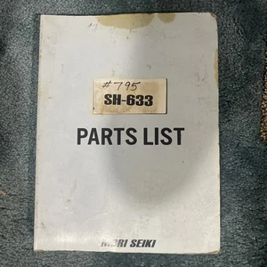 🇺🇸MORI SEIKI SH-633 CNC HORIZONTALFRÄSE TEILELISTE HANDBUCH BUCH - Bild 1 von 6