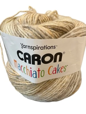 Caron Macchiato Cakes Yarn Neutral Color #99010 Whisper 6.6 Oz Weight 5 Bulky - Image 1 of 4