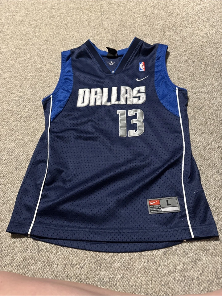 Camiseta Nike Steeve Nash NBA Dallas Mavericks #13 Talla Juvenil Grande L De Colección Foto 1 de 3