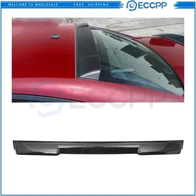 For 2011-2014 Dodge Charger Glossy Carbon Fiber Rear Window Roof Spoiler Foto 1 de 2