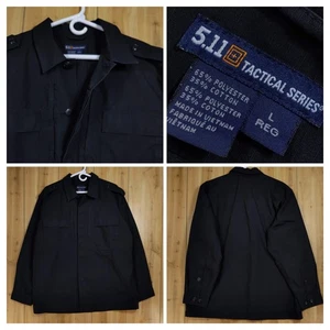 5.11 Tactical Series Herren schwarz Langarm Dienst Hemd Jacke Gr. L REG Polizei - Bild 1 von 19