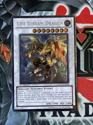 Yugioh Life Stream Dragon EXVC-EN038 1st Edition Ultimate Rare NM - Image 1 of 4