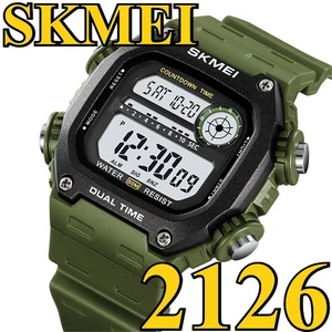 SKMEI Men Watch Boys Countdown Sport Digital Alarm Stopwatch Wristwatch - Picture 1 of 9