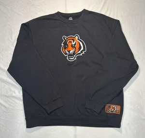 Cincinnati Bengals Sweatshirt Herren 2XL schwarz NFL Football Majestic Crewneck - Bild 1 von 7