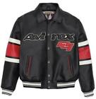 Men's Avirex BLACK LEGEND USA Real Bomber American Flight Jacket Leather Jacket