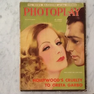 1932 Photoplay Garbo Swanson Negri Gable Dressler Mae Murray Gish Gossip Movies - Picture 1 of 12