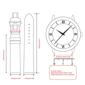 Correa de reloj de repuesto de cuero PU con hebilla universal unisex Ac  - Imagen 1 de 42