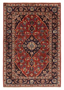 Kashan Handgeknüpfter Perserteppich 142x100 cm-Fine,Orient,Carpet,Rug,Rot - Bild 1 von 16