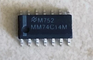 National MM74C14M 74C14 Hex Schmitt Trigger Inverter - NOS - Picture 1 of 1